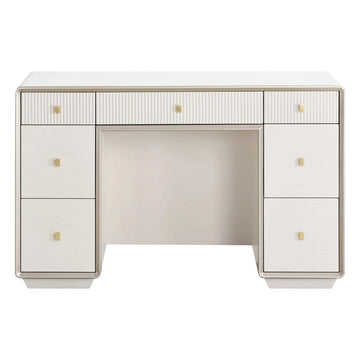 Dorota Seven Drawer Dressing Table - Ivory