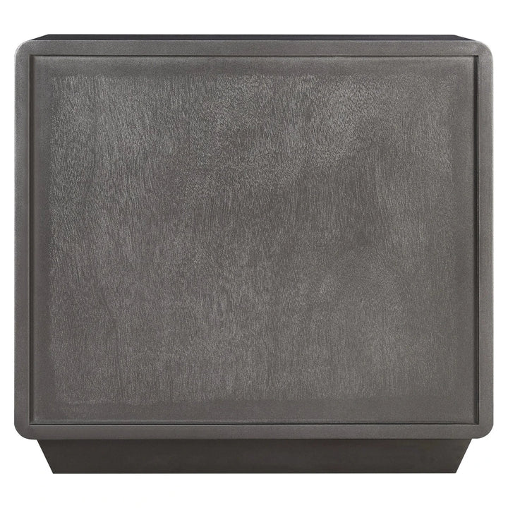 Dorota Two Drawer Bedside Table - Brown Grey