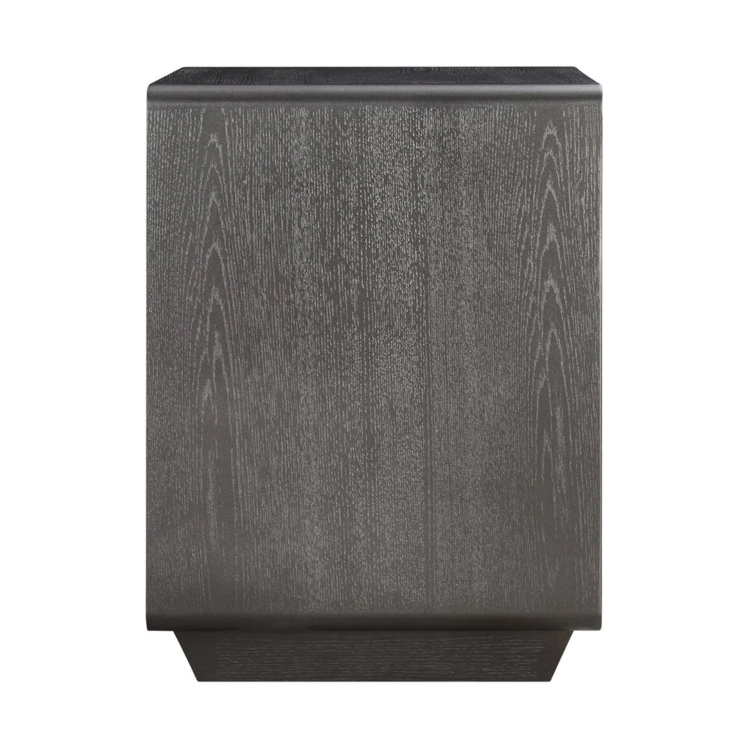 Dorota Two Drawer Bedside Table - Brown Grey