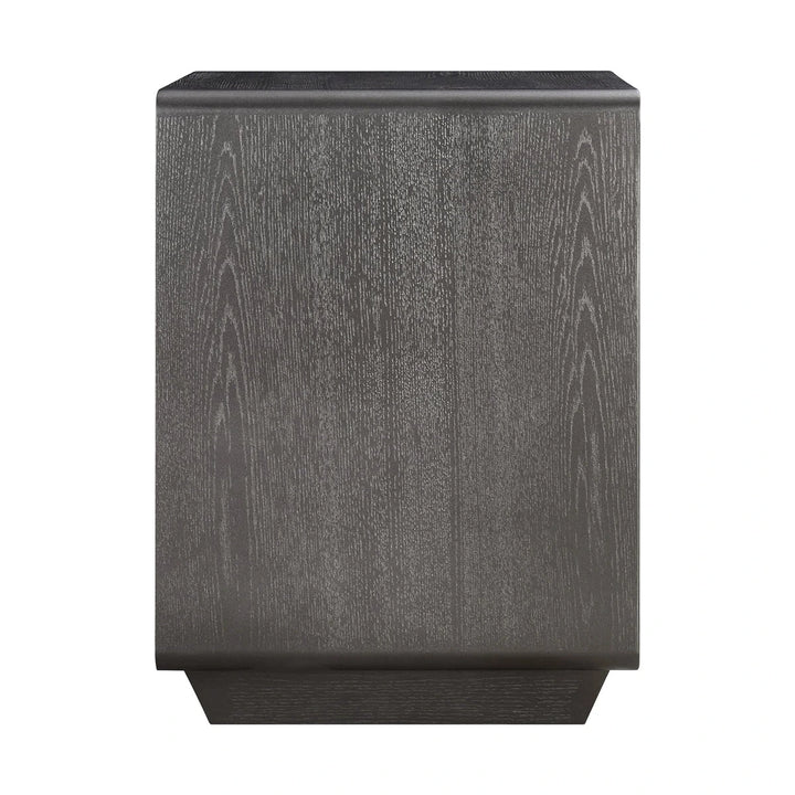 Dorota Two Drawer Bedside Table - Brown Grey