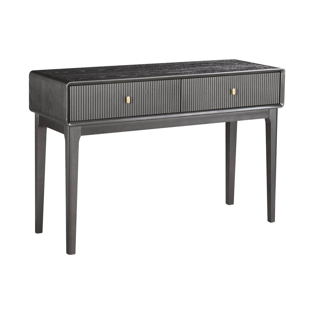 Dorota Two Drawer Dressing Table - Brown Grey