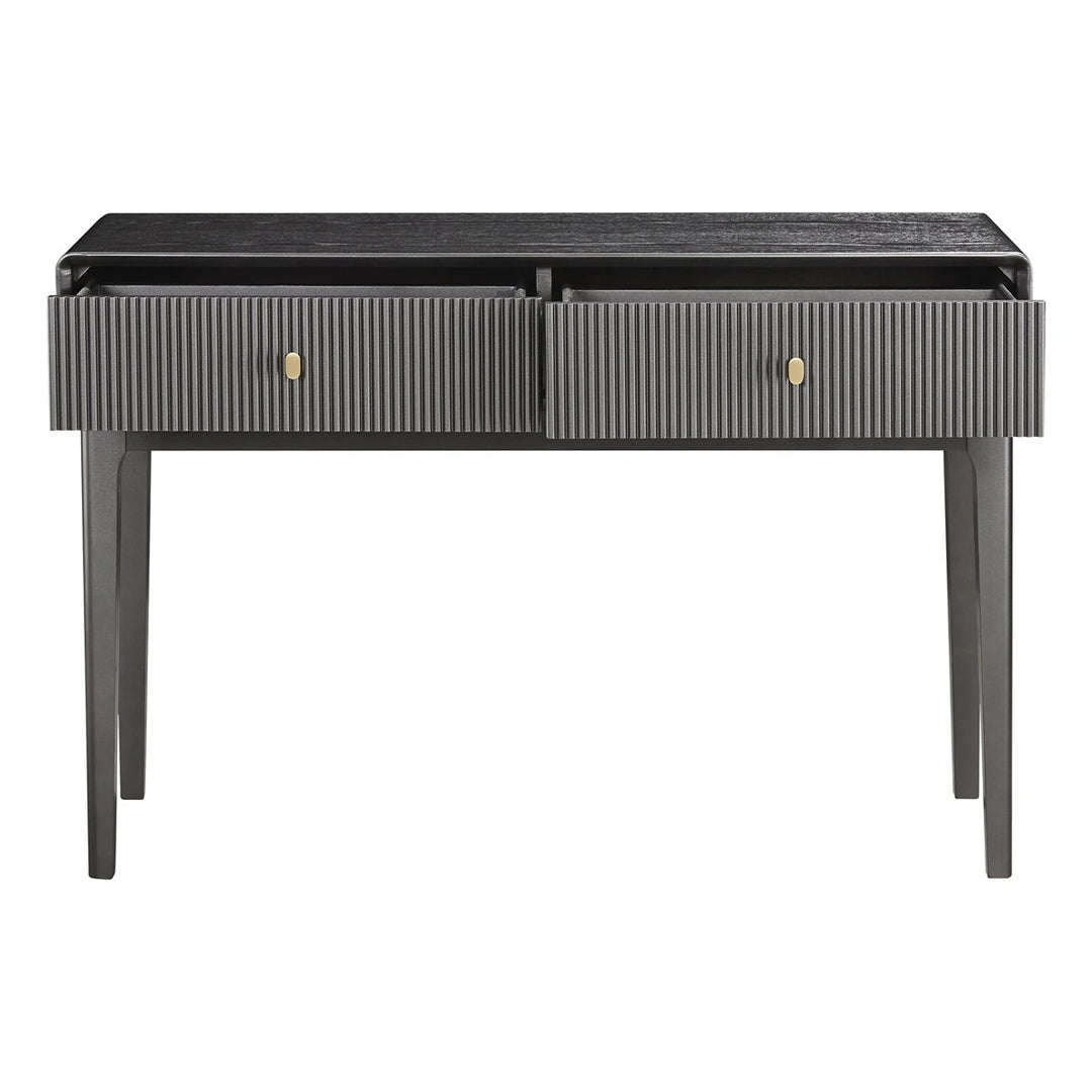 Dorota Two Drawer Dressing Table - Brown Grey