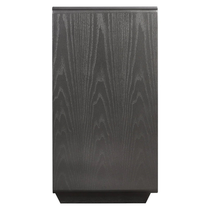 Dorota Wood Veneer Three Drawer Chest - Brown Grey