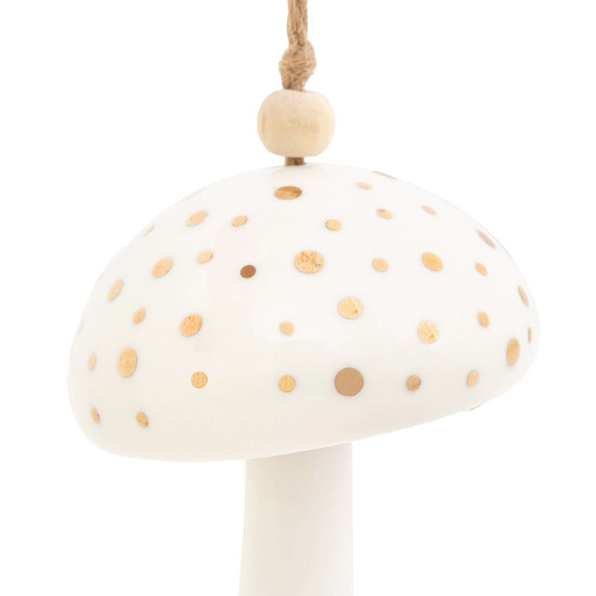 Gallery Interiors Pearly White Hanging Mushrooms (Pack of 2)