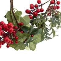 Gallery Interiors Windsor Wine Traditions Red Berry Wreath