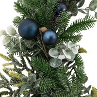 Gallery Interiors Merry Midnight Navy Bauble Wreath