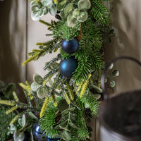 Gallery Interiors Merry Midnight Navy Bauble Wreath