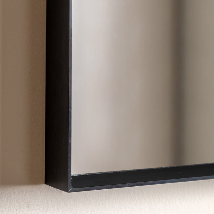 Holworth Overmantle Mirror 110x90cm - Black GalleryDirect 4