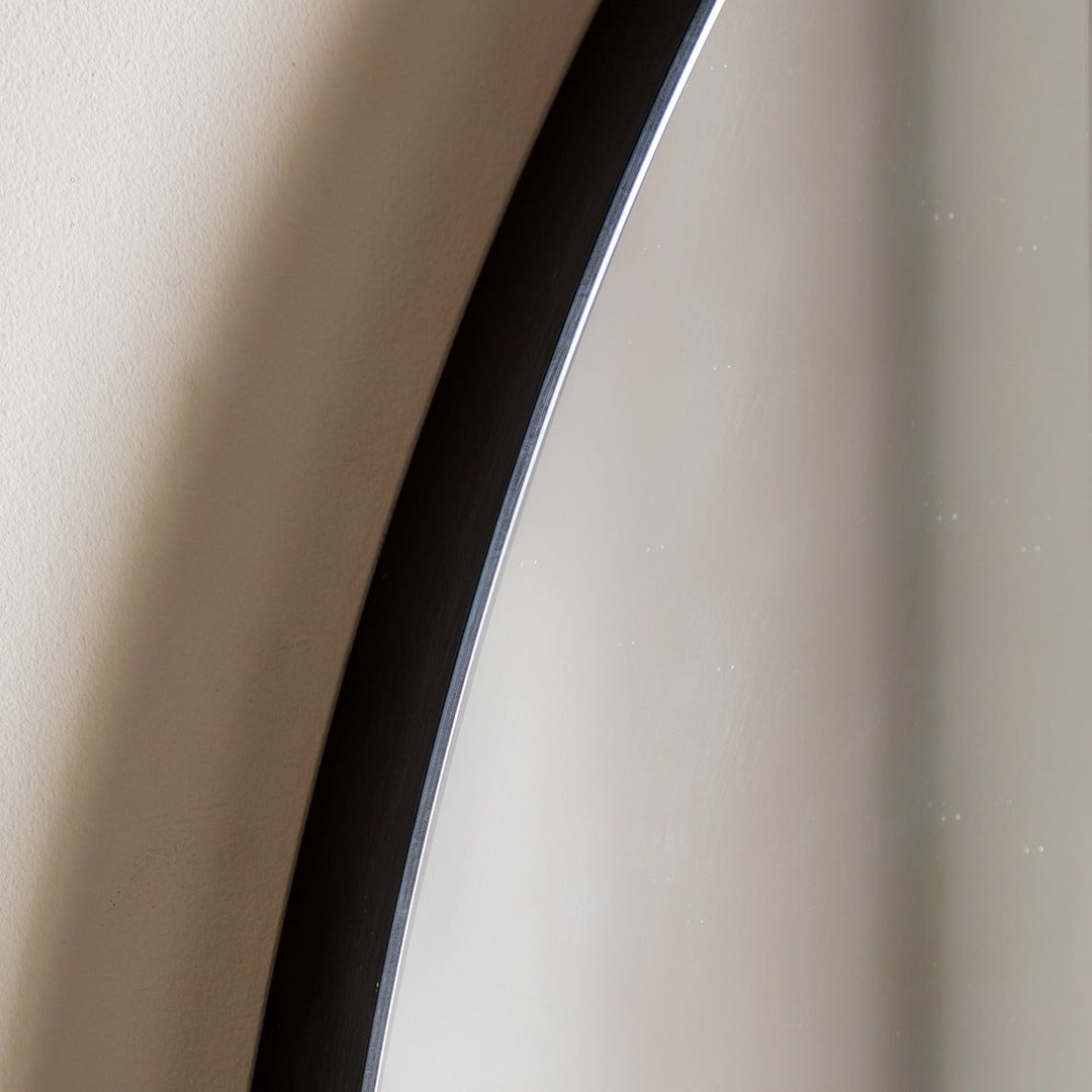 Holworth Overmantle Mirror 110x90cm - Black GalleryDirect 3