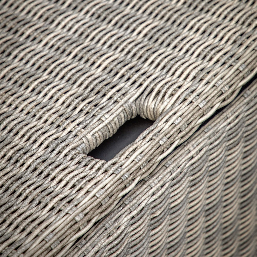 Porto Outdoor Rattan Storage 2 Seater Sofa - Natural GalleryDirect 3
