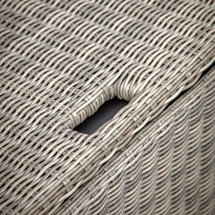 Porto Outdoor Rattan Storage 2 Seater Sofa - Natural GalleryDirect 3