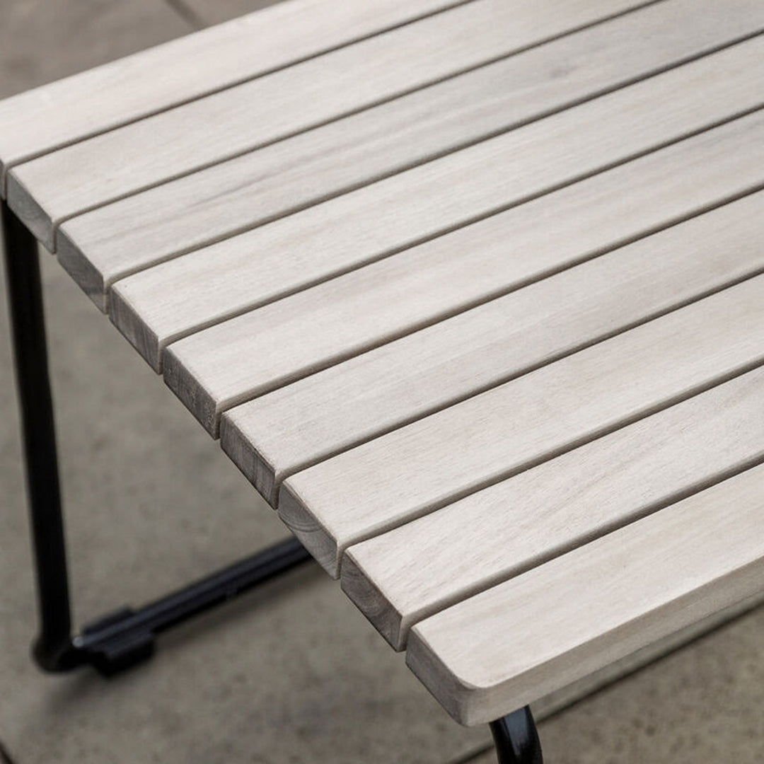 Taranto Outdoor Set of 2 Dining Chairs - Black & Grey GalleryDS 3