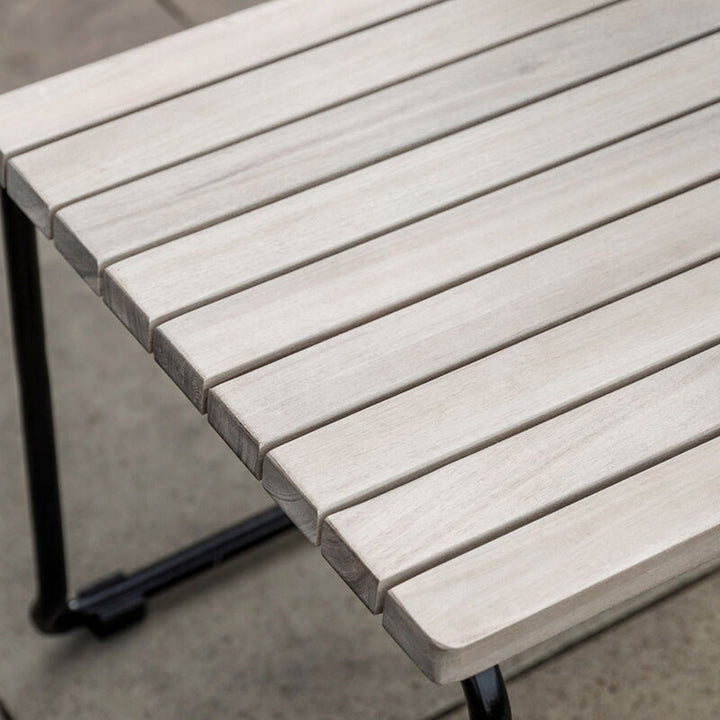 Taranto Outdoor Set of 2 Dining Chairs - Black & Grey GalleryDS 3