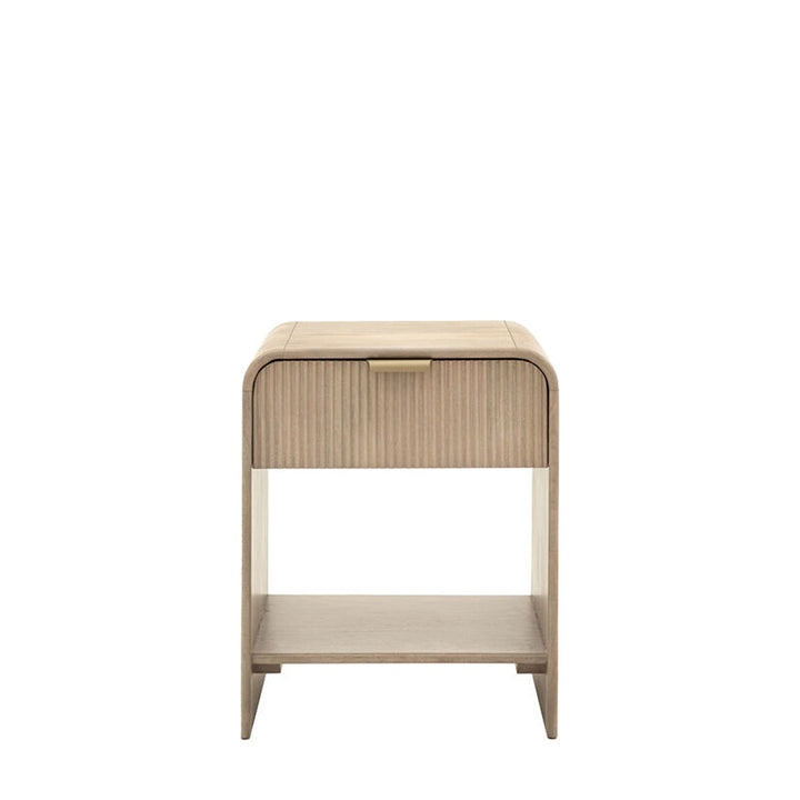 Catala 1 Drawer Bedside Table - Grey GalleryDirect 3