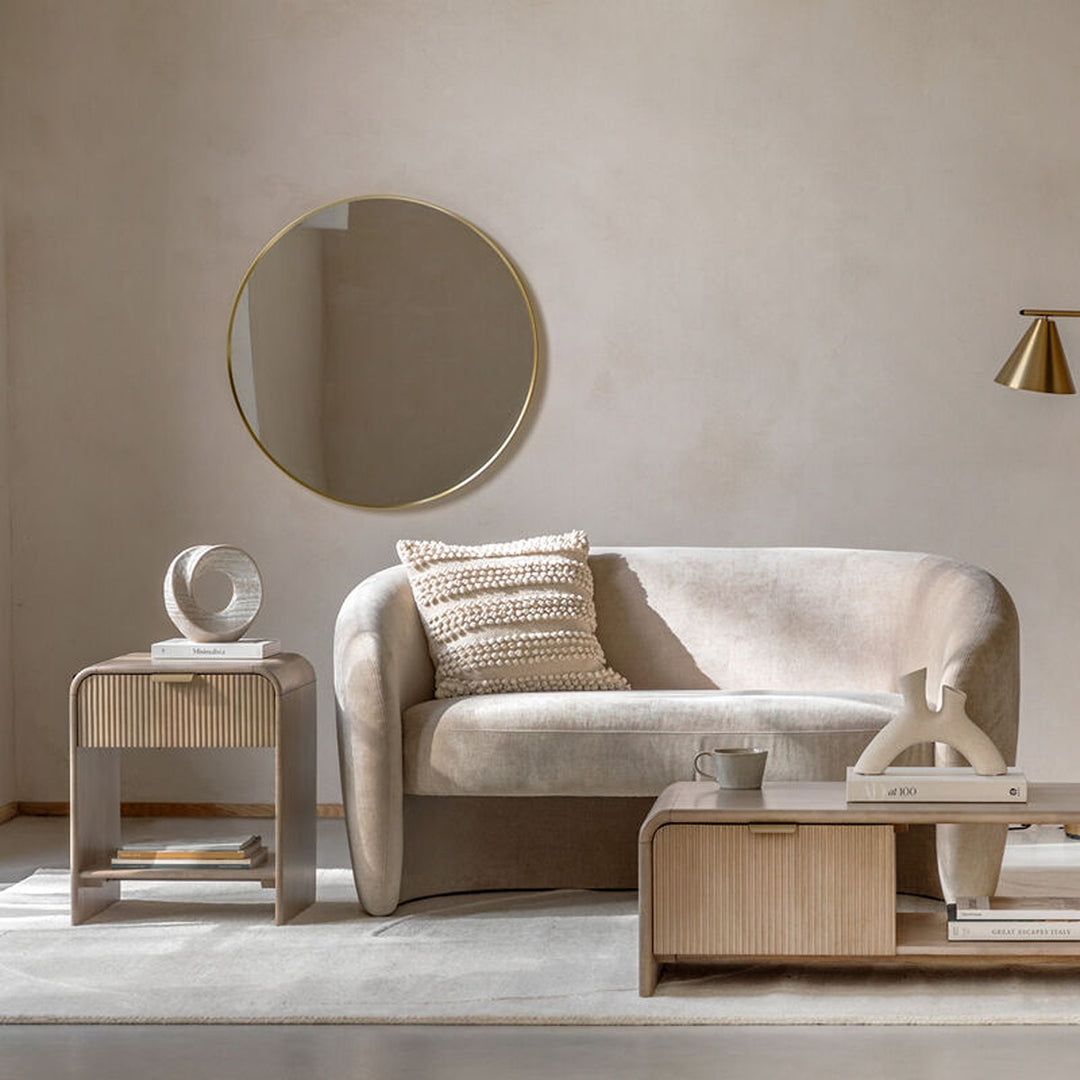 Catala 1 Drawer Bedside Table - Grey GalleryDirect 5