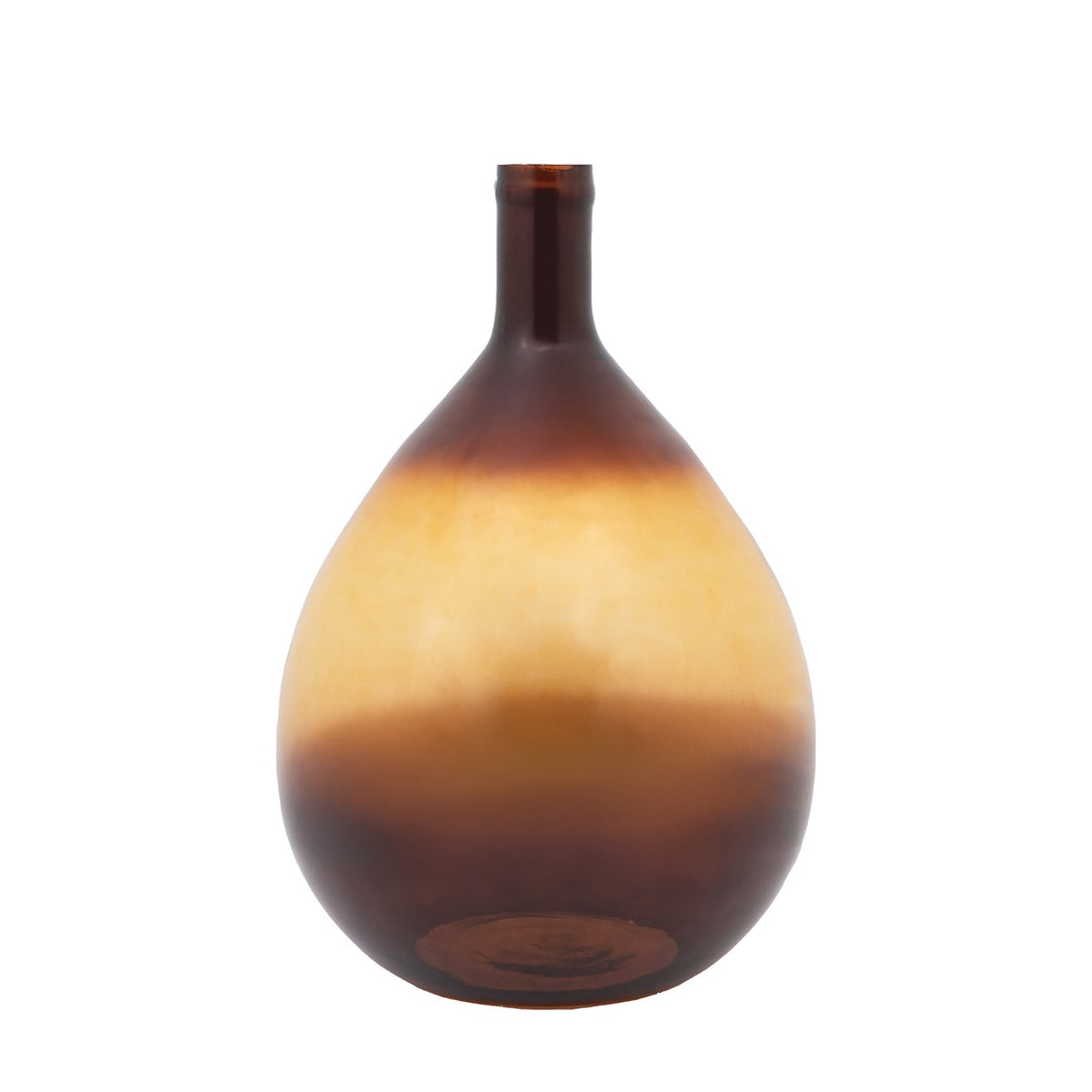 Rueda Giant Glass Bottle Vase - Amber GalleryDirect 1