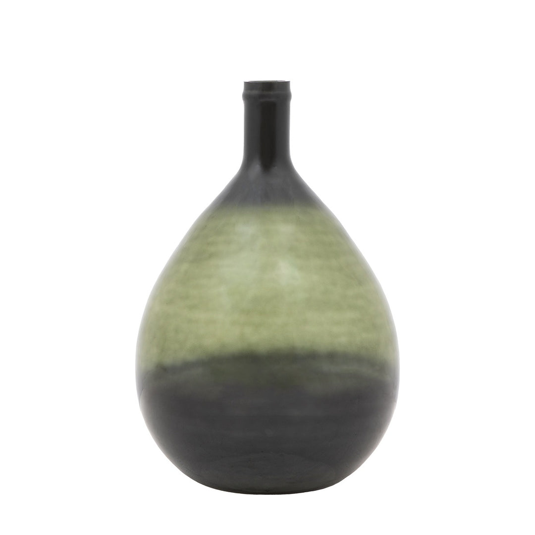 Rueda Giant Glass Bottle Vase - Olive GalleryDirect 1