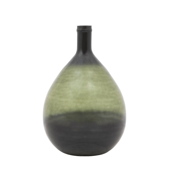 Rueda Giant Glass Bottle Vase - Olive GalleryDirect 1
