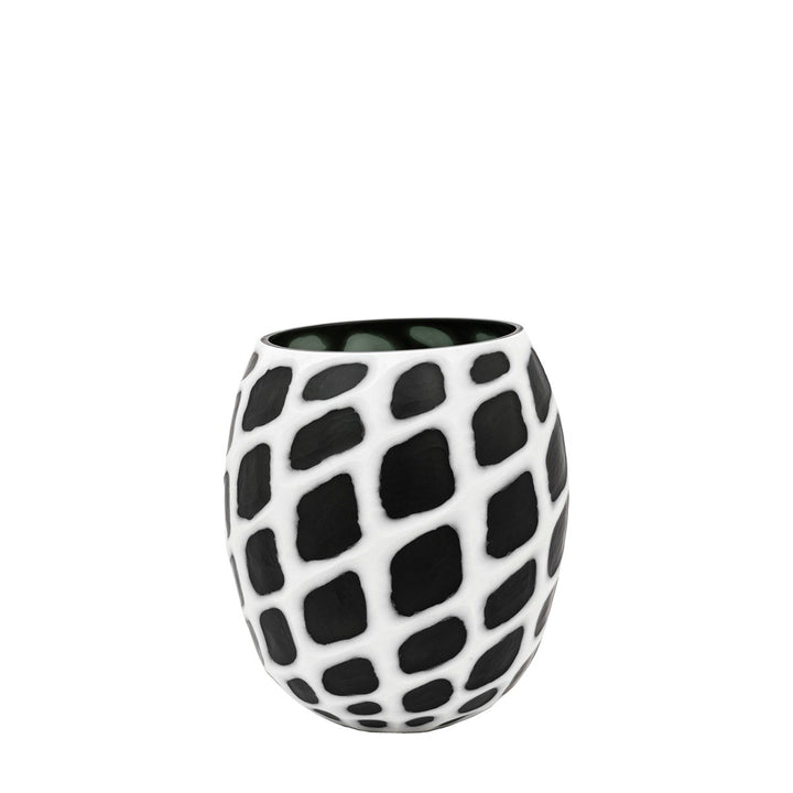 Valencia Handblown Carved Monochrome Glass Vase GalleryDirect 1