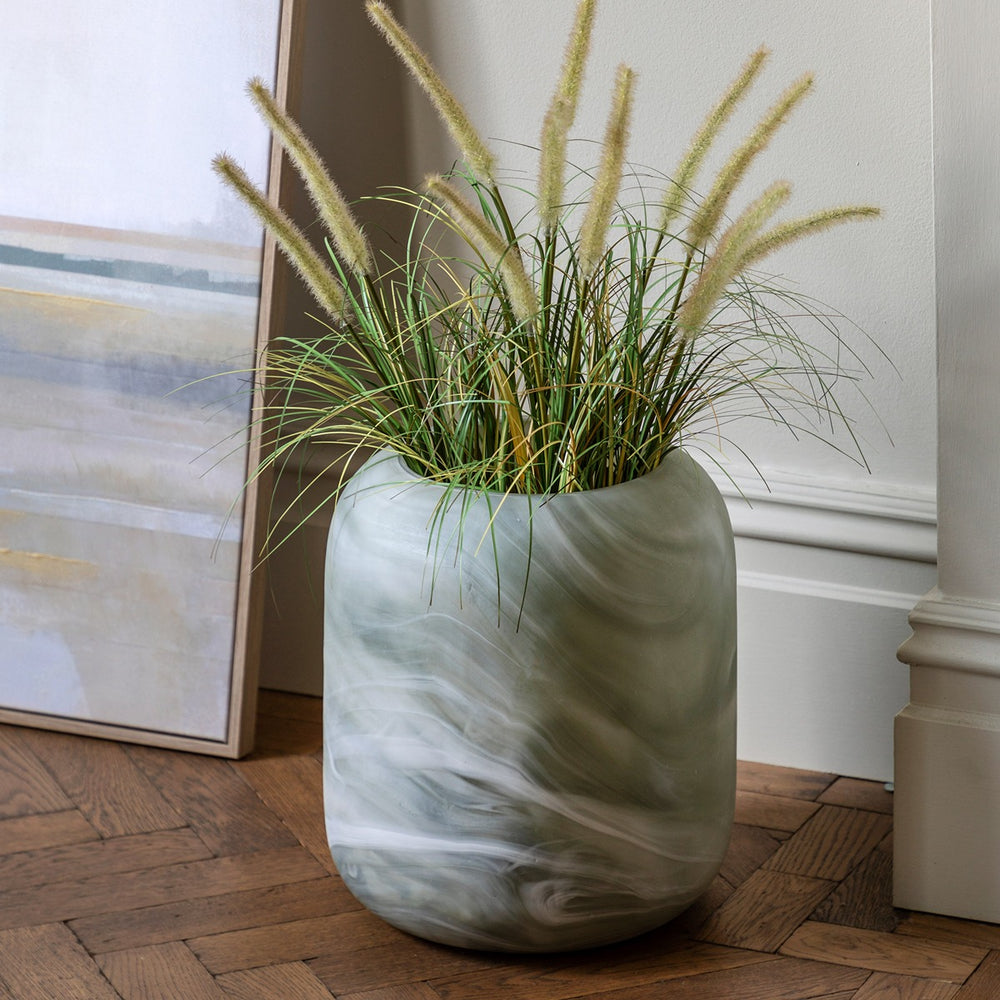 Caldeira Handblown Glass Vase - Sage GalleryDirect 2