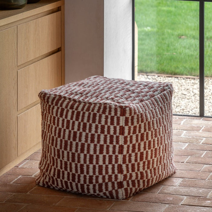 Rauma Wool Woven Pouffe - Nutmeg GalleryDirect 2
