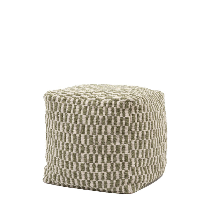 Rauma Wool Woven Pouffe - Olive GalleryDirect 5