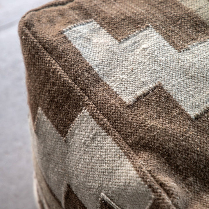 Falun Tonal Pouffe - Biscuit GalleryDirect 3