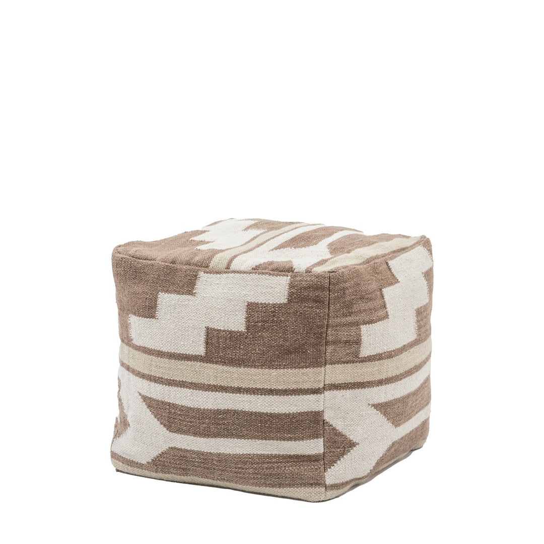 Falun Tonal Pouffe - Biscuit GalleryDirect 4