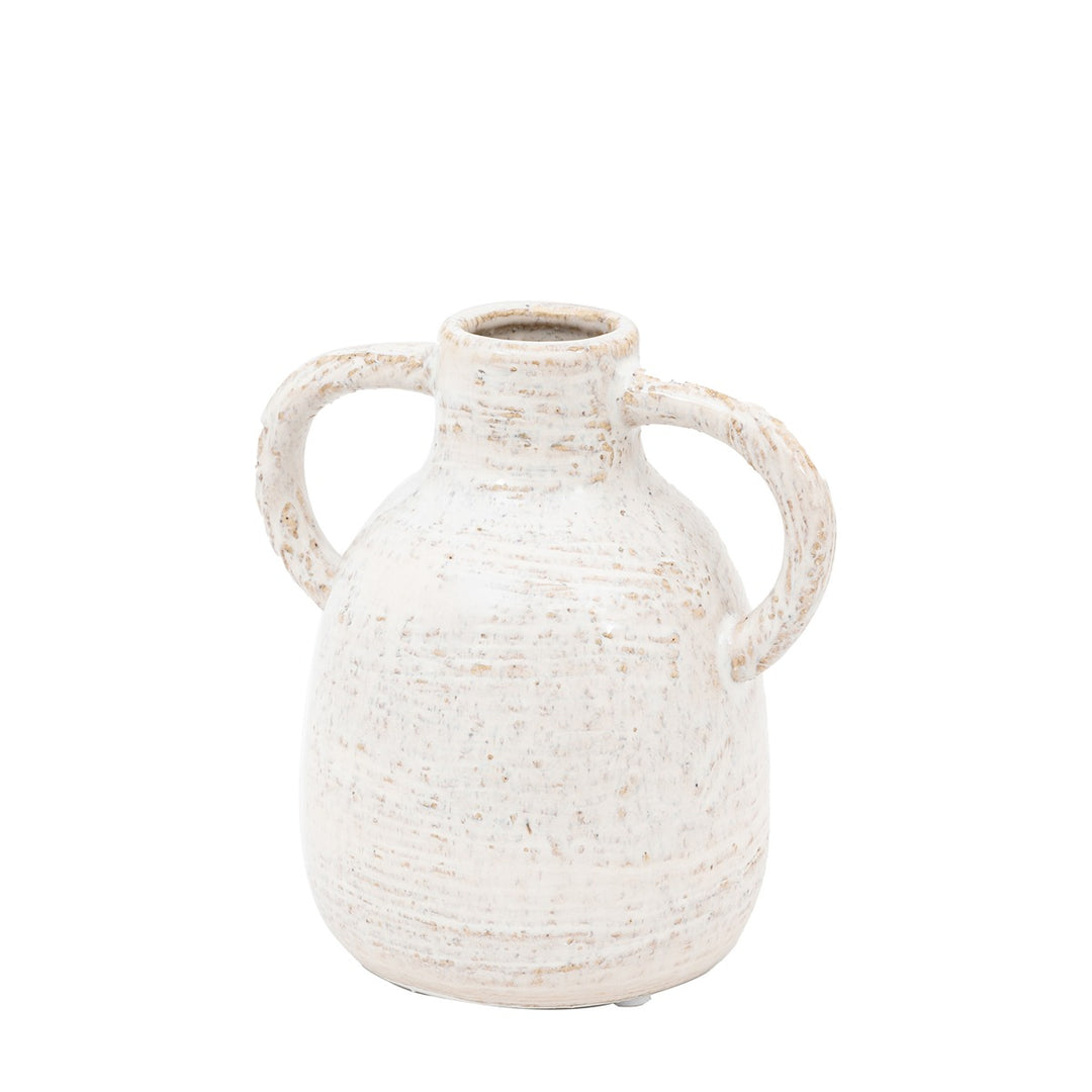 Mobi Ceramic Bottle Vase - Off White GalleryDirect 5