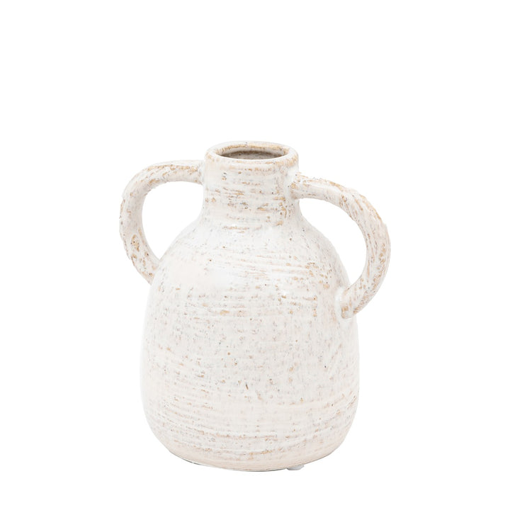 Mobi Ceramic Bottle Vase - Off White GalleryDirect 5