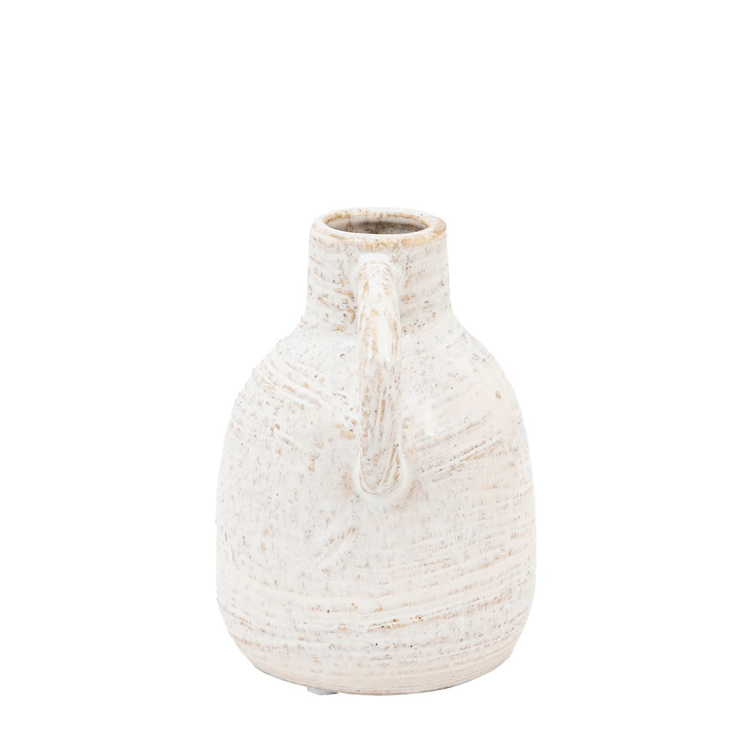 Mobi Ceramic Bottle Vase - Off White GalleryDirect 6