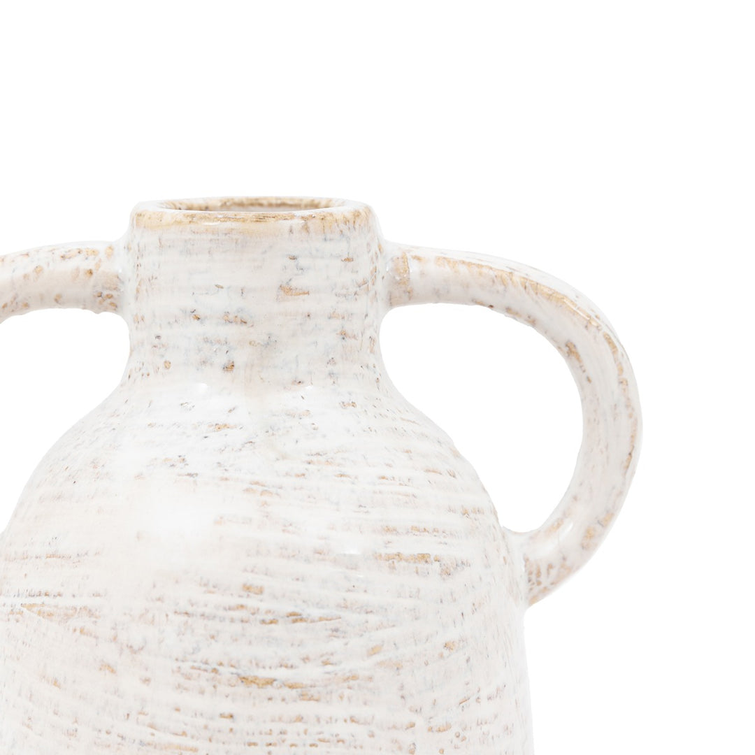 Mobi Ceramic Bottle Vase - Off White GalleryDirect 7