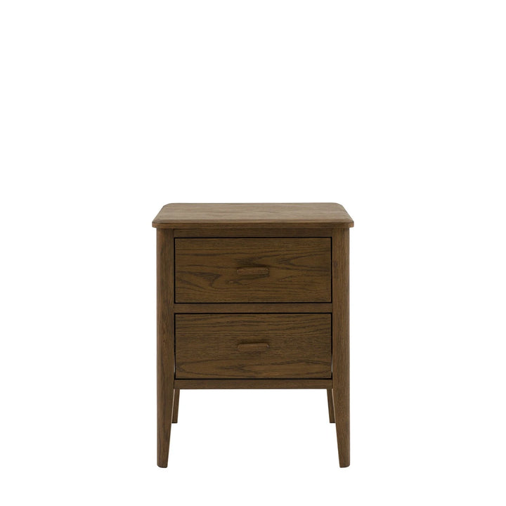Camden 2 Drawer Bedside Table - Walnut