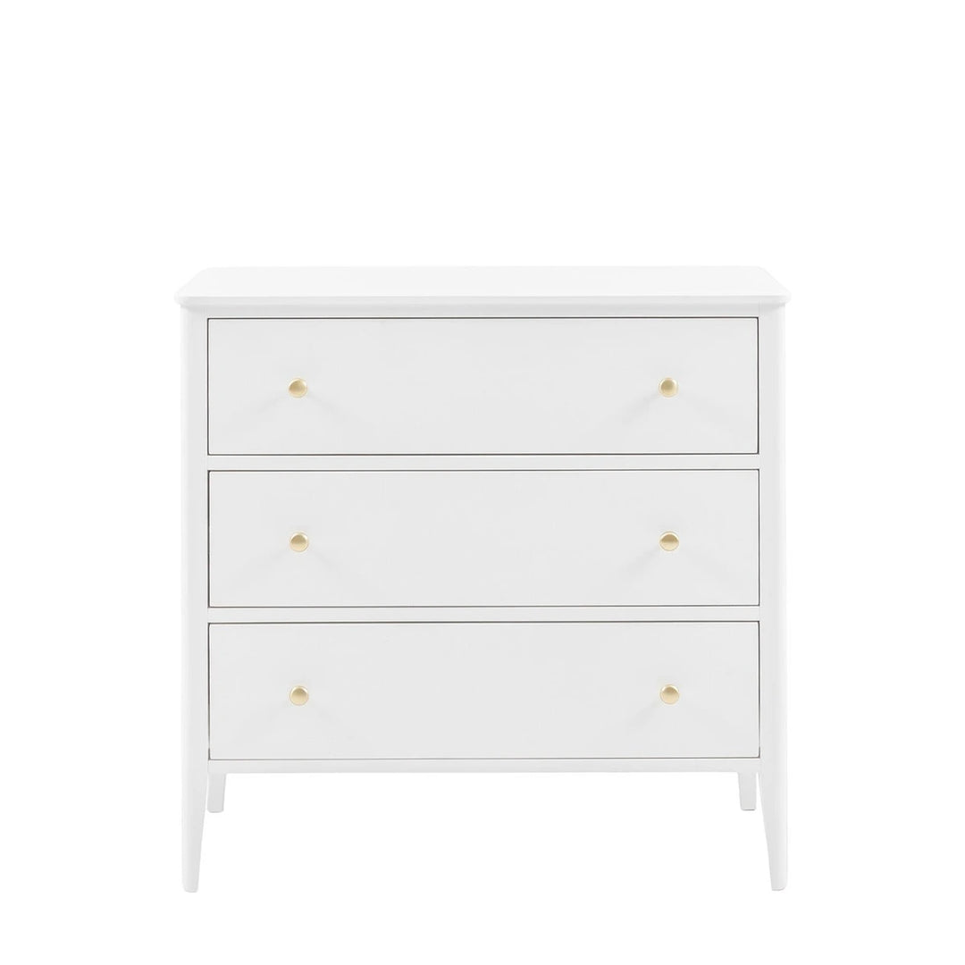 Acton 3 Drawer Chest - White