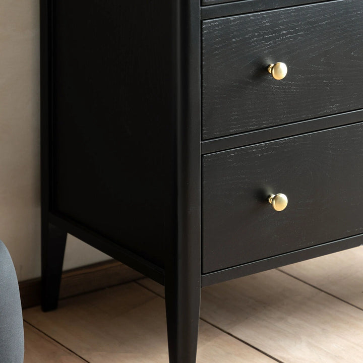 Acton 3 Drawer Chest - Black