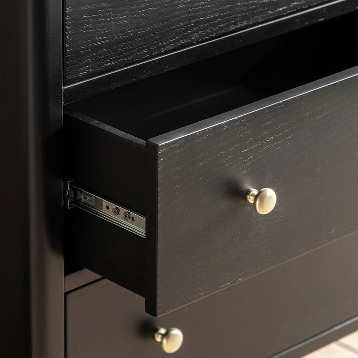 Acton 3 Drawer Chest - Black