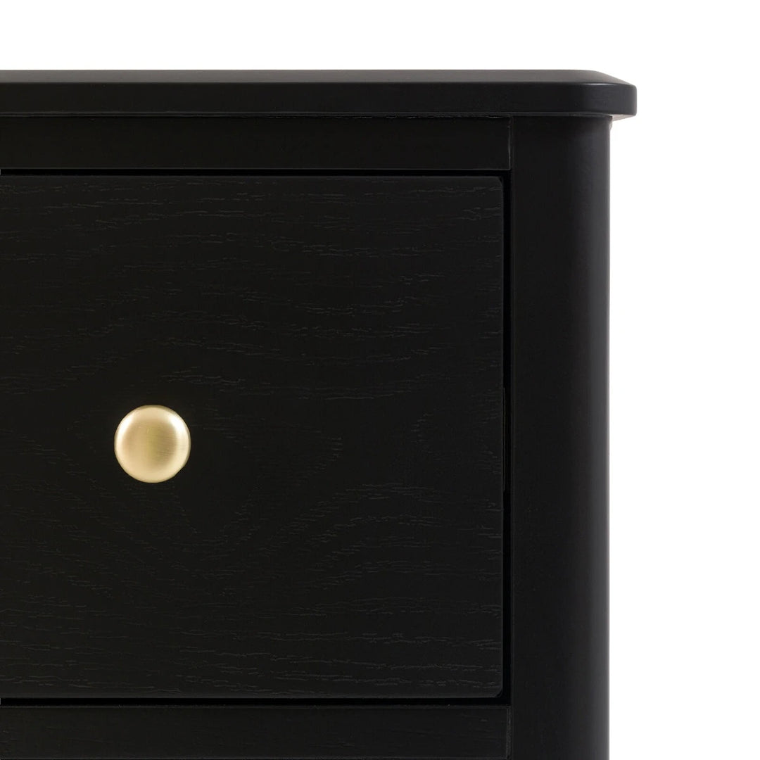 Acton 3 Drawer Chest - Black