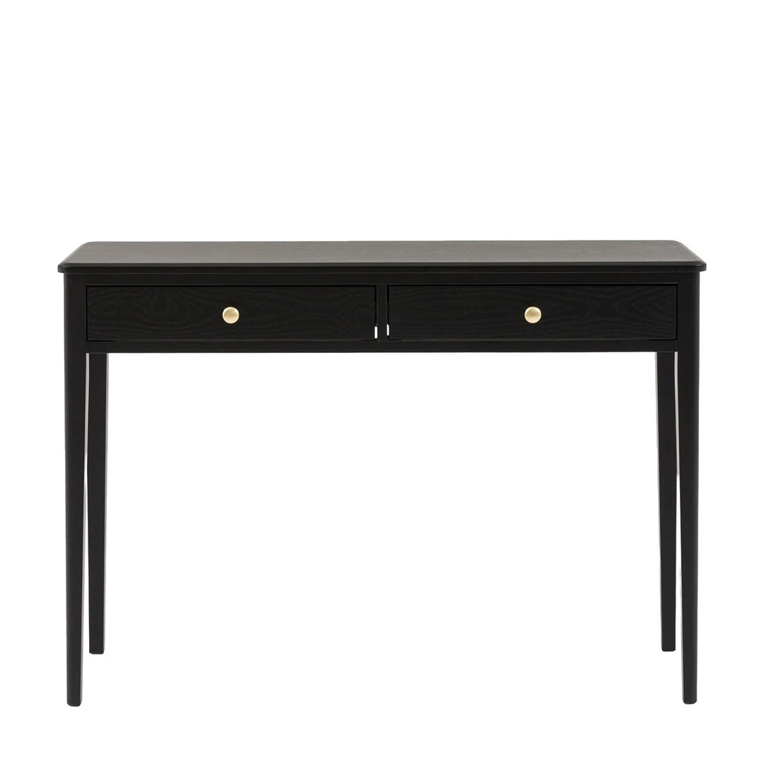 Acton 2 Drawer Console - Black