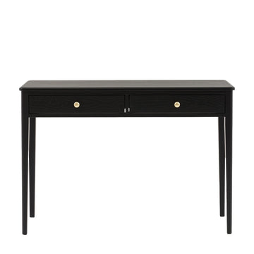 Acton 2 Drawer Console - Black
