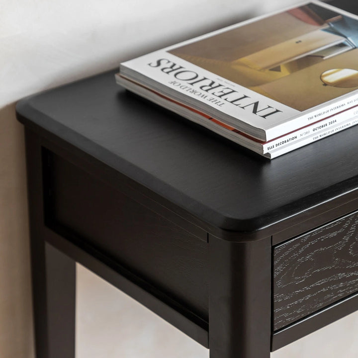 Acton 2 Drawer Console - Black
