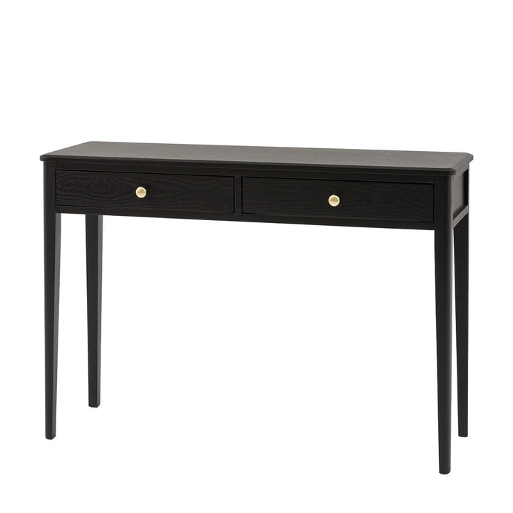 Acton 2 Drawer Console - Black