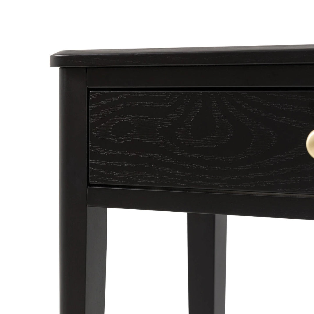 Acton 2 Drawer Console - Black