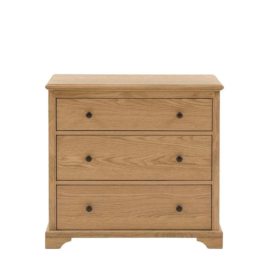 Malvern 3 Drawer Chest - Natural
