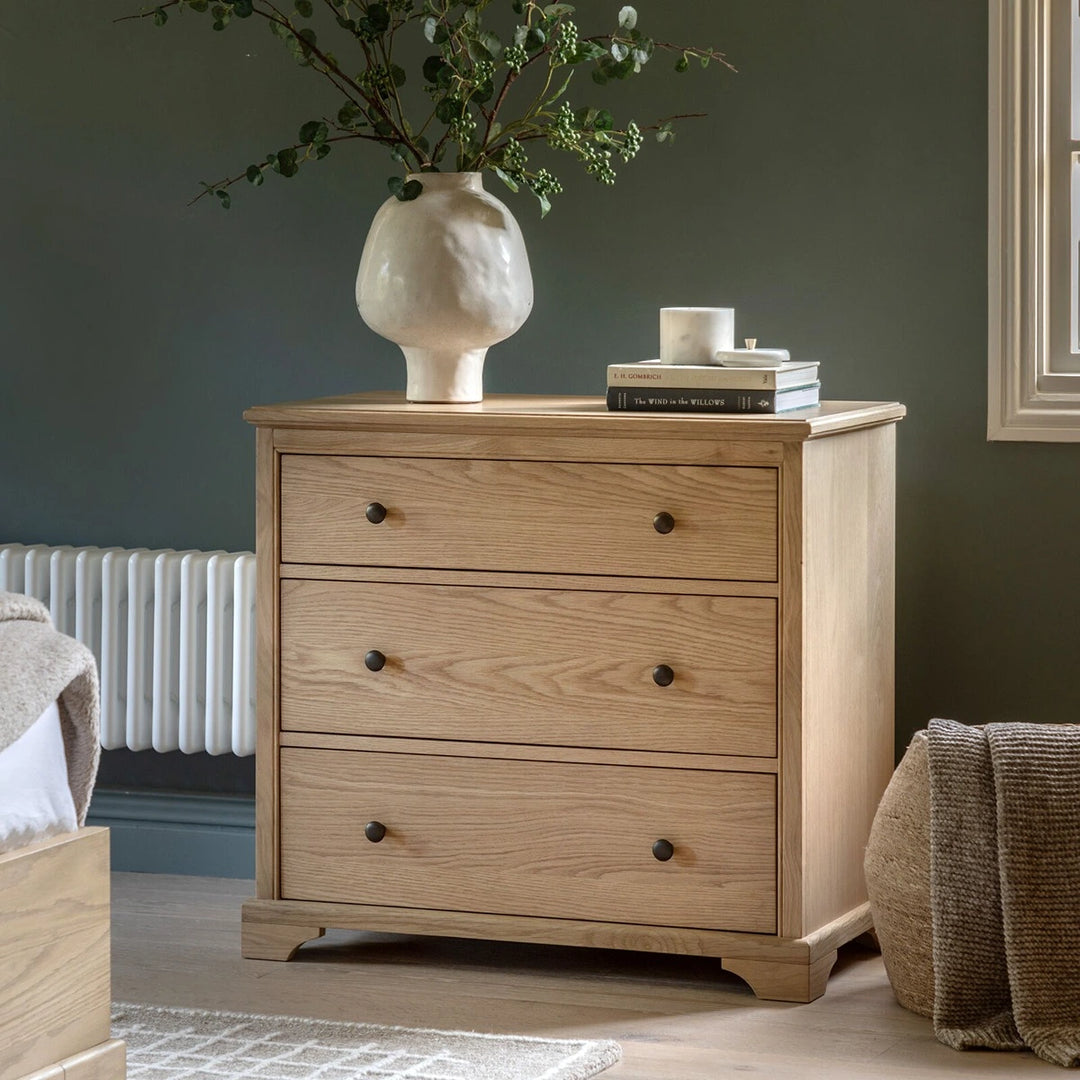 Malvern 3 Drawer Chest - Natural