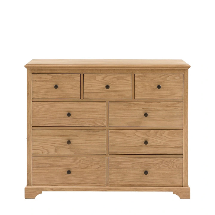 Malvern 9 Drawer Chest - Natural