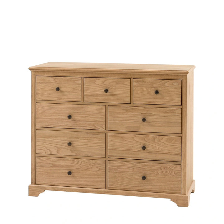 Malvern 9 Drawer Chest - Natural