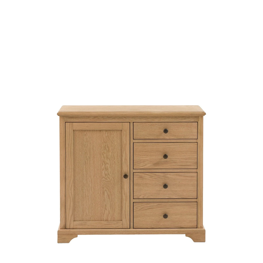 Malvern 1 Door 4 Drawer Sideboard - Natural