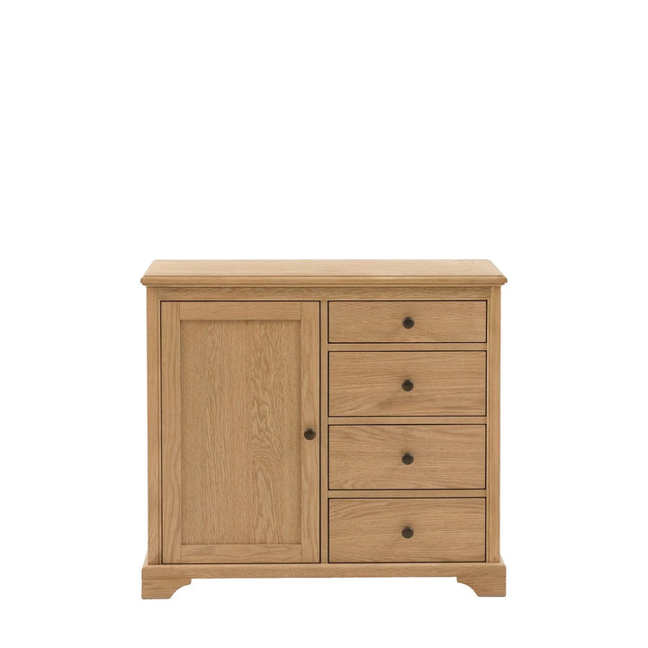 Malvern 1 Door 4 Drawer Sideboard - Natural