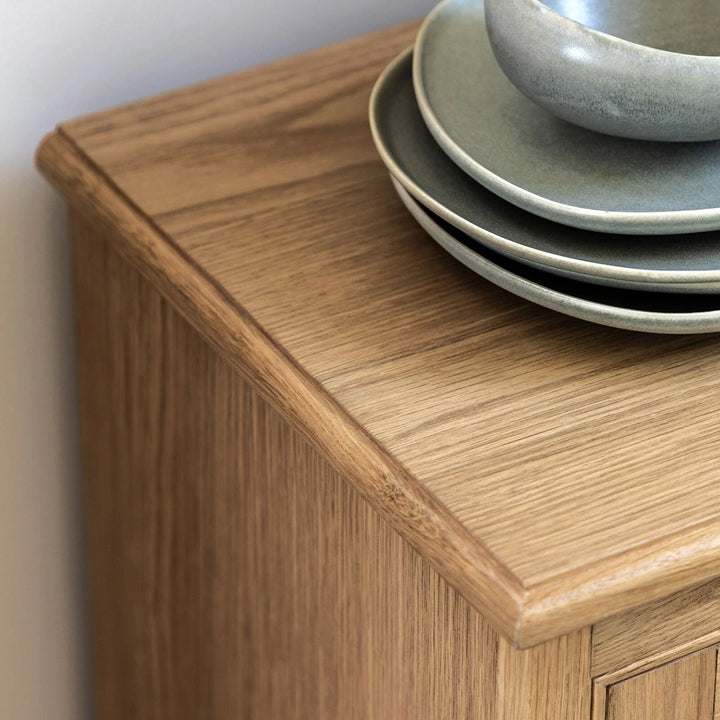 Malvern 1 Door 4 Drawer Sideboard - Natural