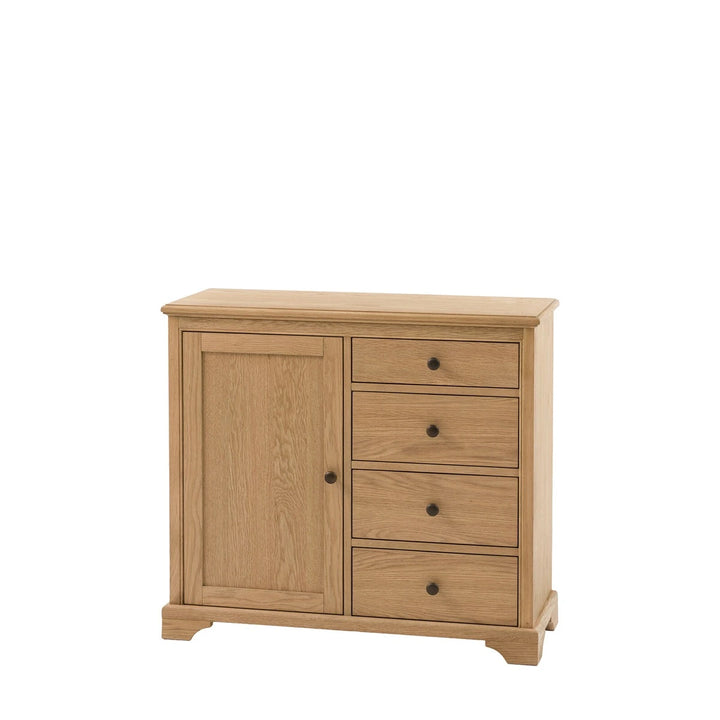 Malvern 1 Door 4 Drawer Sideboard - Natural
